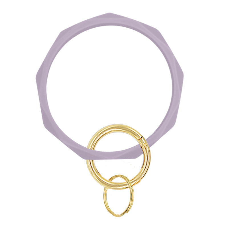 Wholesale Diamond Shape Silicone Bracelet Keychain